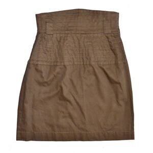 B0 Auth Vintage SAINT LAURENT Rive Gauche High Waist Belt Loop Skirt Sz XS